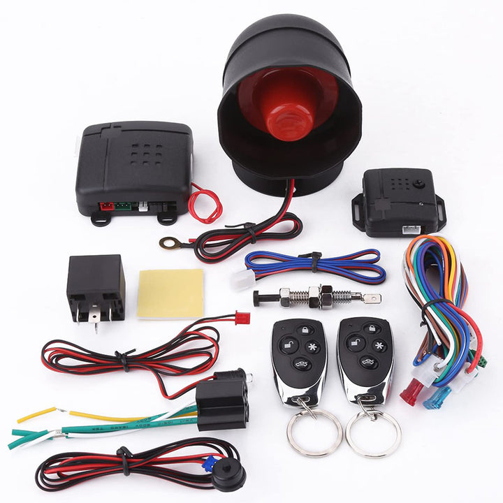 TKSE Auto Sicherheitssystem, Universal Autoalarm Sicherheitsschutzsystem Schlüsselloser Zugang Mit 2