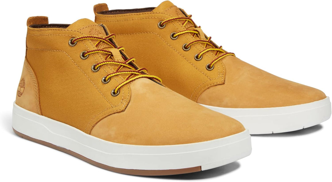 Timberland Herren Davis Square F/L Chukka Trainers and Sneakers Shoes 40 EU Wheat, 40 EU Wheat