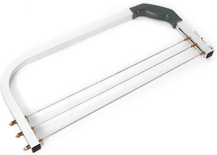 Tortenschneider,Edelstahl 3 Drähte-Tortenbodenteiler Tortenteiler Tortensäge,Länge: 53 cm