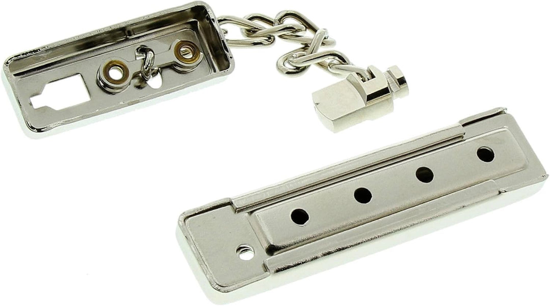 Burg-Wächter Sicherheits-Türkette mit Kindersicherung, 13 cm Länge, TK 64 SB, Vernickelt Kettenlänge