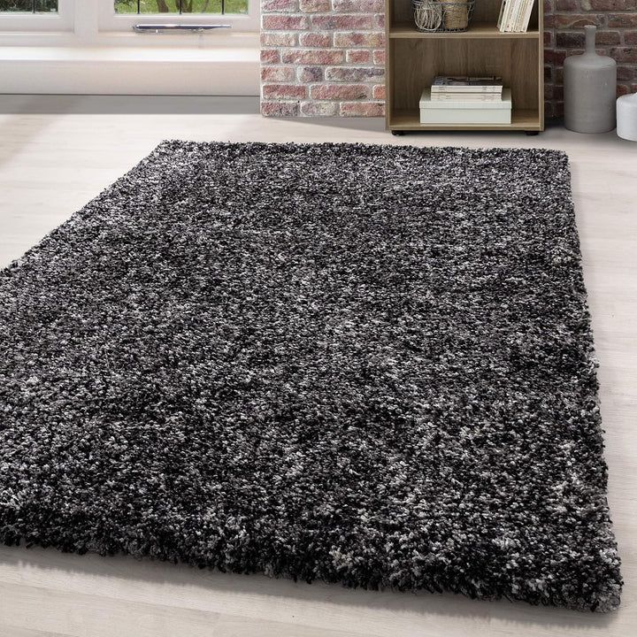 HomebyHome Shaggy Teppich Läufer Flur 80 x 150 cm - Hochflor Wohnzimmerteppich Mehrfarbig Extra Weic