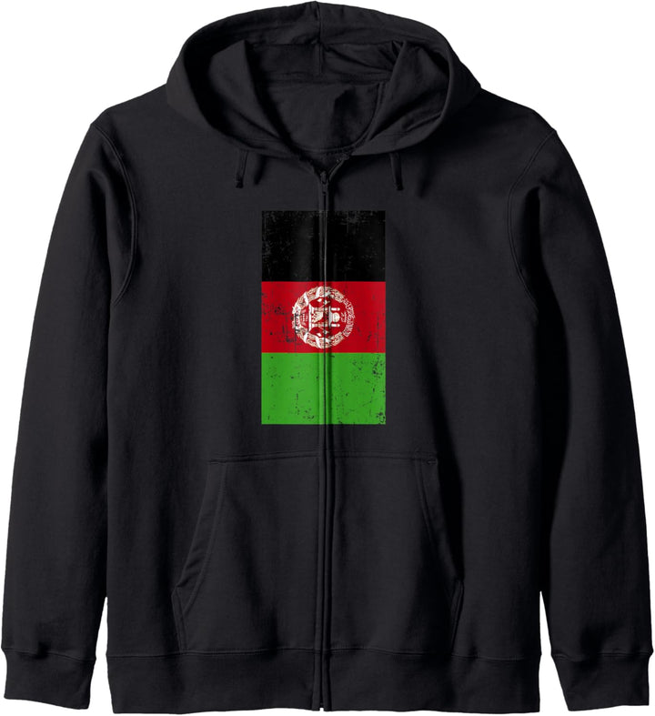 Afghanistan South Asia Kabul Distressed Flag Kapuzenjacke