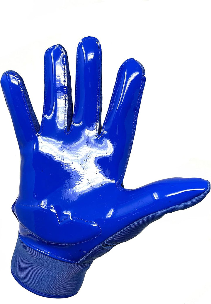 BARNETT FLG-03 Blau American Football Handschuhe Linemen Profi, OL,DL M Blau, M Blau