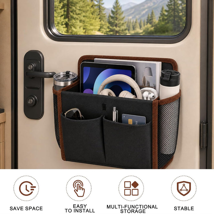 Wohnmobil Camping Organizer, Faltbarer Hängeorganizer Ohne Bohren, Selbstklebender Camping Organizer