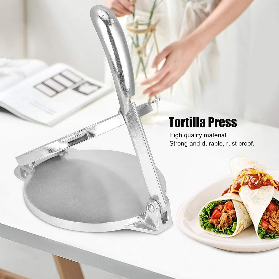 Tortilla-Presse aus Aluminiumlegierung, faltbares Teiggebäck-Presswerkzeug, vorgewürzter Tortilla-Ma