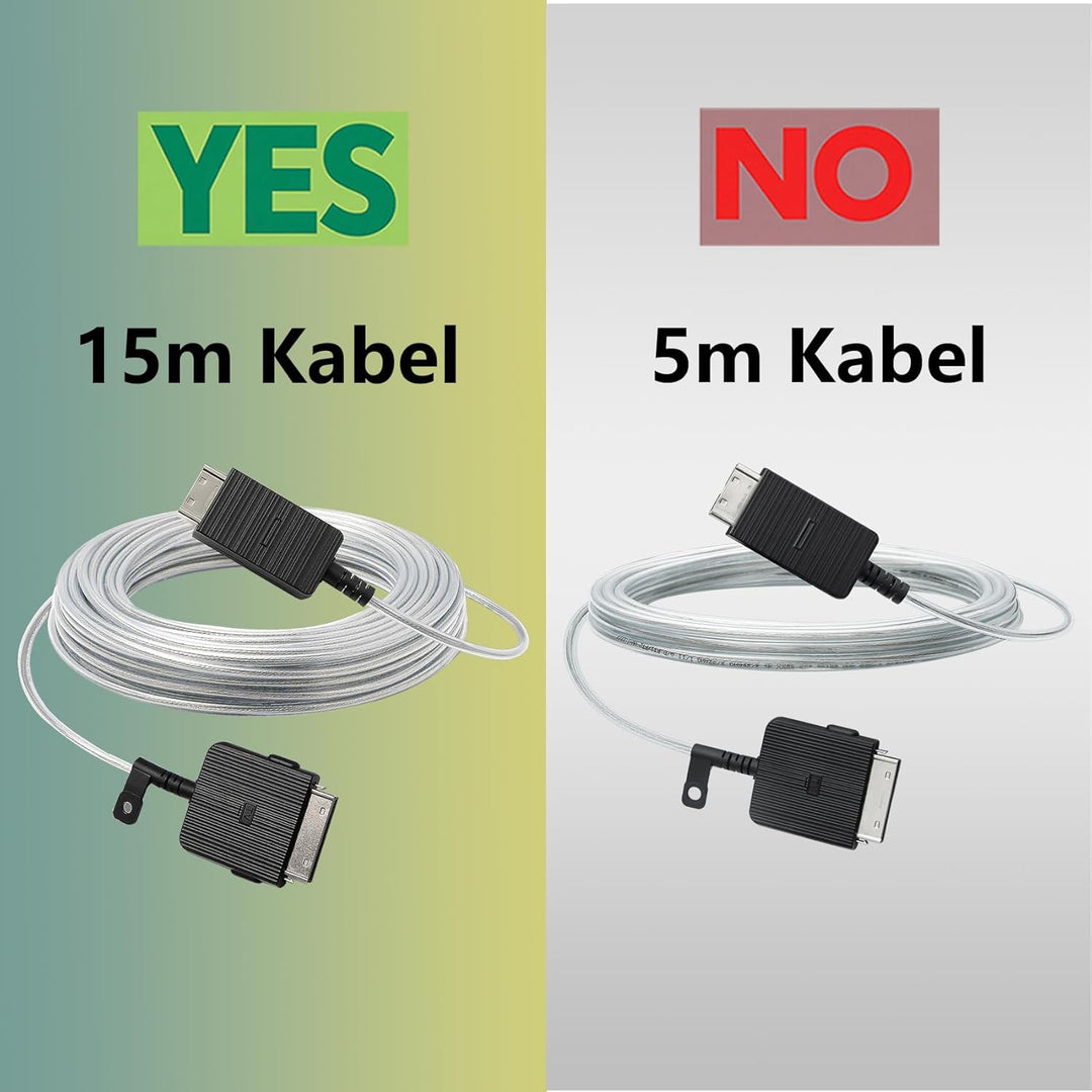 VG-SOCR15/ZA the Frame Kabel 15m/49ft Kompatibel mit Samsung QLED 4K The Frame TV One Connect Kabel
