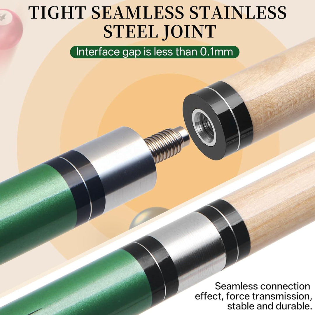 Kmise Billard-Stick-Set, 147 cm, Billard-Queue-Stick, Snooker-Spiel, Billard-Sticks für Männer, prof