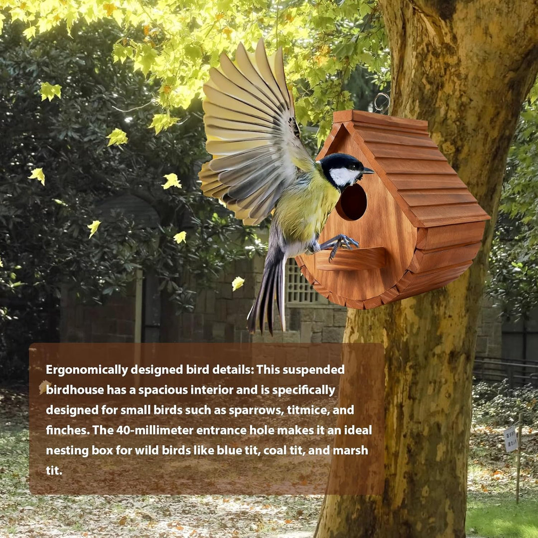 Vogelhaus Nistkasten, Vogelhaus für Vögel für Draussen Wetterfest – Kreatives Holz Nistkasten Vogelh