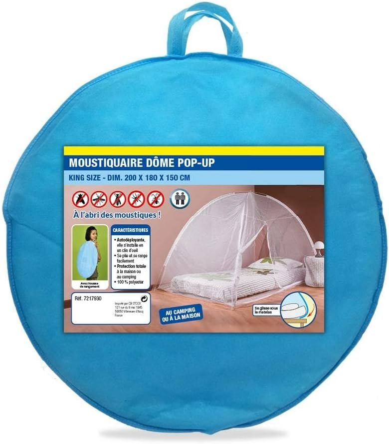 Moskitonetz mit Kuppel "Popup" für das Bett 200 x 125, 200 x 125