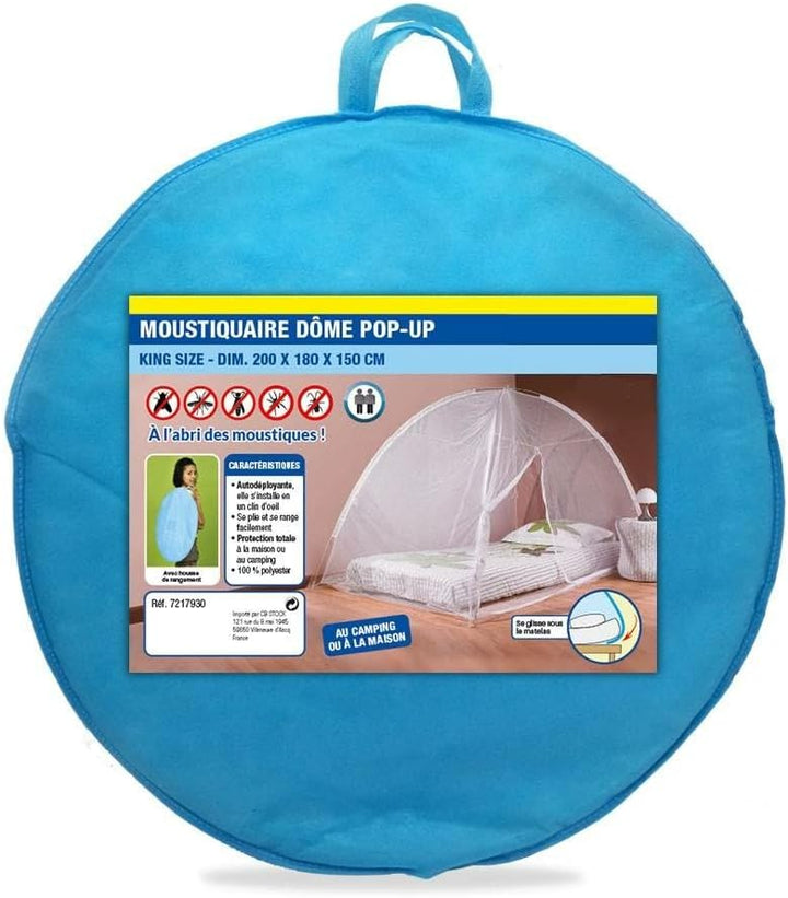 Moskitonetz mit Kuppel "Popup" für das Bett 200 x 125, 200 x 125