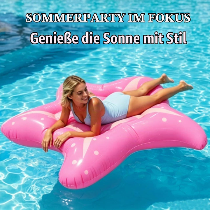 Luftmatratze Pool Seestern 150cm, Hängematte Pool Spielzeug Luftmatratze Wasser Erwachsene, Wasser H
