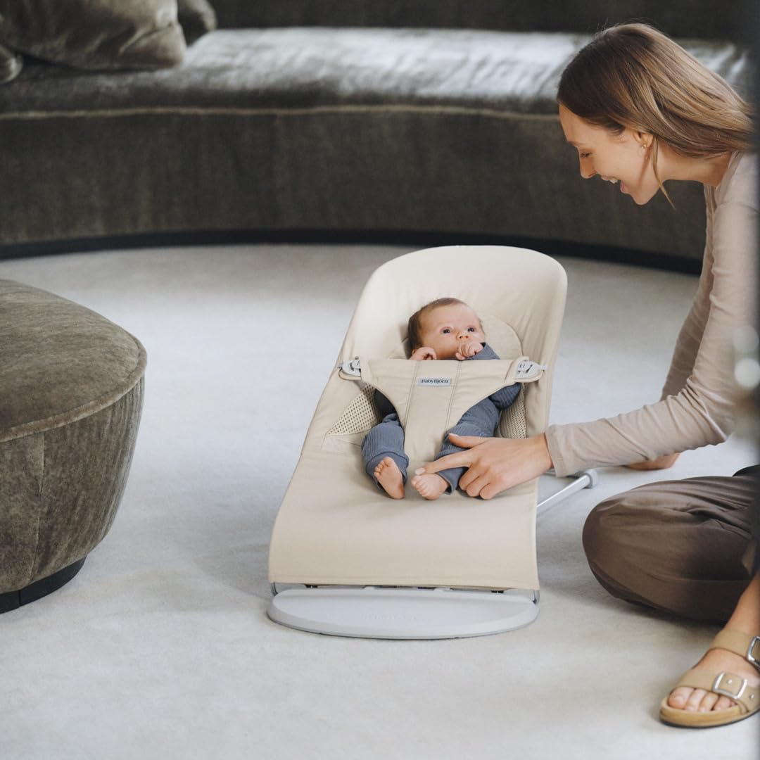 BabyBjörn Balance Soft Hängematte, Stoff/Jersey, Tri-Fabric, Hellbeige