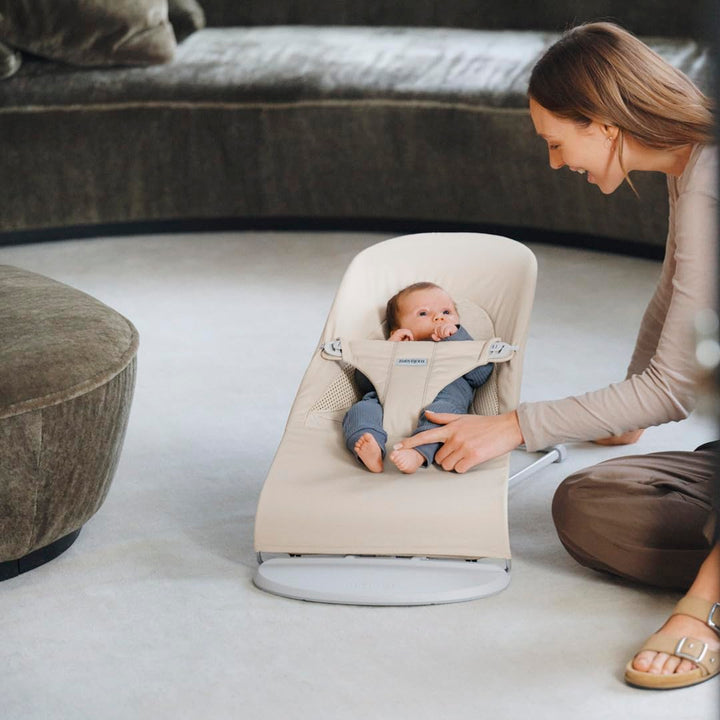 BabyBjörn Balance Soft Hängematte, Stoff/Jersey, Tri-Fabric, Hellbeige