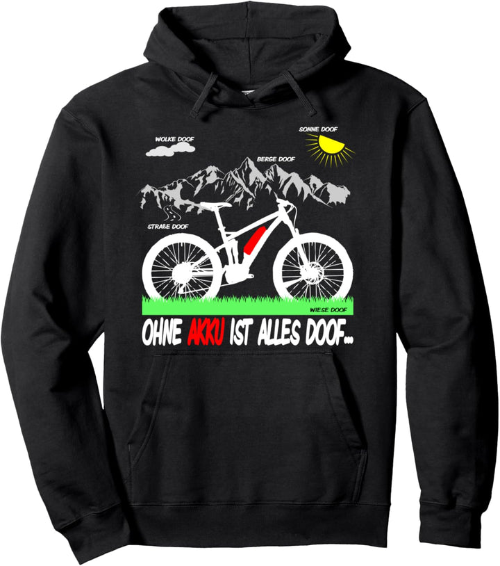 E-Bike Fahrer Geschenk Ebike Pedelec Elektrofahrrad Pullover Hoodie