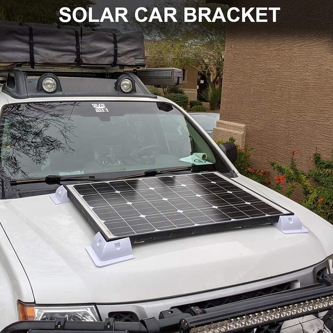 VIVLLEN Befestigungsklammern für Solarpanel,ABS,6-teilig,Bohrfrei,Weit verbreitet auf Dächern von Wo