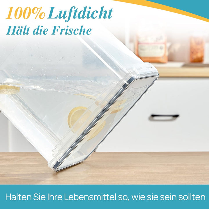 Vtopmart 2er Set Mehl Aufbewahrung 9.5L, Gross Vorratsdosen mit Deckel Luftdicht, BPA Frei, Aufbewah