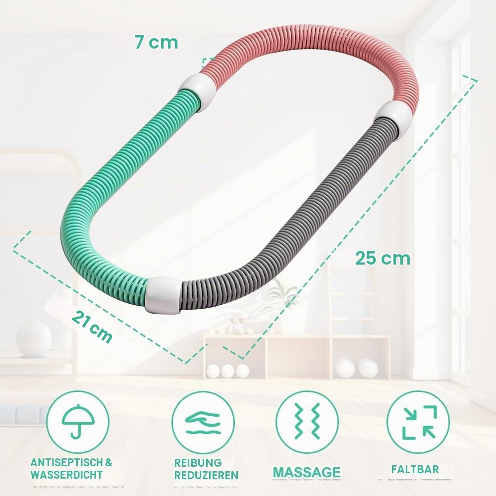Hoola Hoop Reifen für Erwachsene, Weicher Hoola Hoop Gewichtet, Fitness Hoop,Gewichteter Fitness Hoo