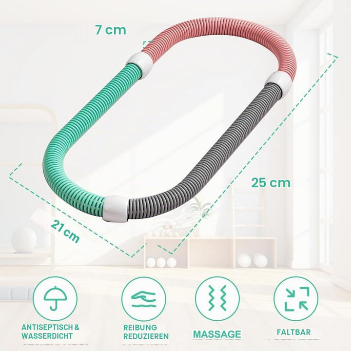 Hoola Hoop Reifen für Erwachsene, Weicher Hoola Hoop Gewichtet, Fitness Hoop,Gewichteter Fitness Hoo