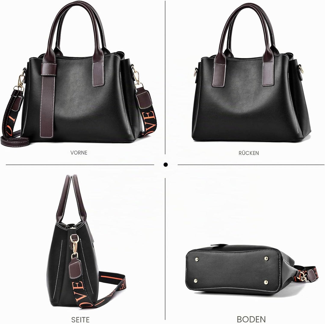 NICOLE &amp; DORIS Elegante Handtasche für Frauen Umhängetasche mit Mehreren Taschen Süsse Schultertasch