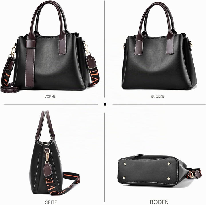 NICOLE &amp; DORIS Elegante Handtasche für Frauen Umhängetasche mit Mehreren Taschen Süsse Schultertasch
