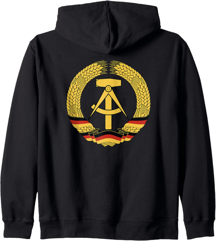 DDR Wappen Deutsche Demokratische Republik Fahne Osten Kapuzenjacke