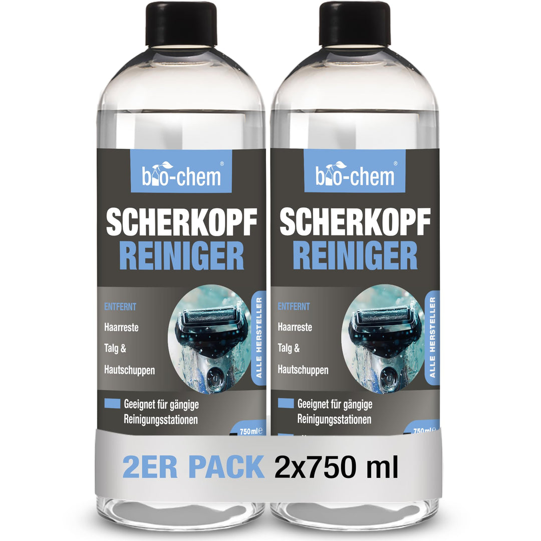 bio-chem Scherkopfreiniger Nachfüllflüssigkeit für Reinigungs-Kartuschen von Rasierer/Rasierapparat/