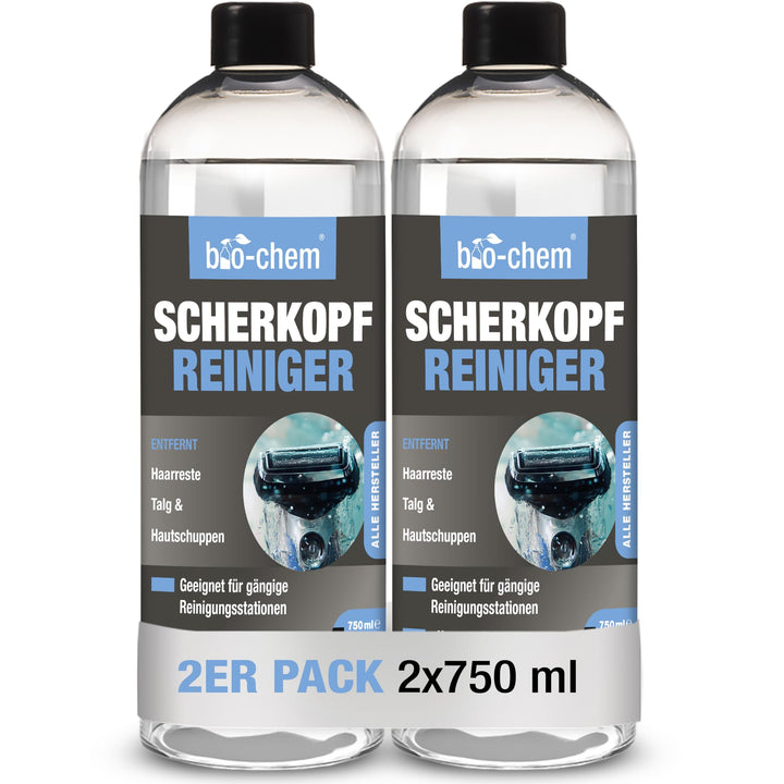 bio-chem Scherkopfreiniger Nachfüllflüssigkeit für Reinigungs-Kartuschen von Rasierer/Rasierapparat/