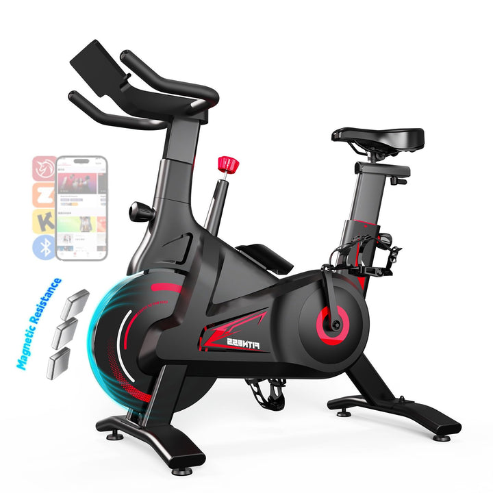 Bluearth Heimtrainer Fahrrad mit Magnetischem Widerstand, Hometrainer Fahrrad mit Smart App, Leise &