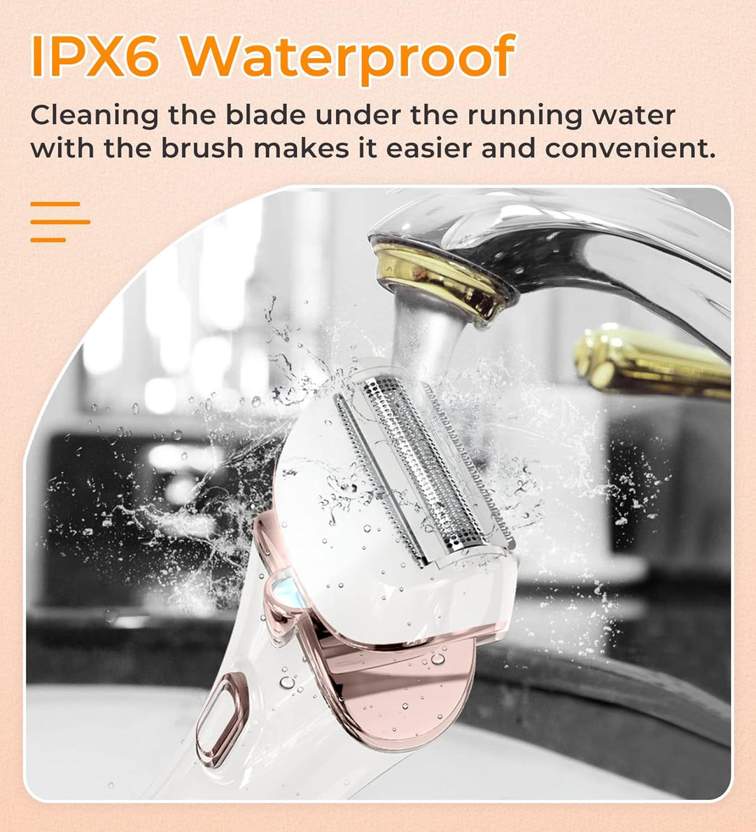 Elektrischer Rasierer für Frauen, Damenrasierer, Bikini-Trimmer, Körperhaarentfernung für Beine und