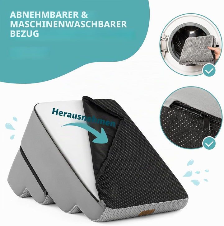 COZY KISS Breiter Hundetreppe für Kleine Hunde 50 cm, Hunderampe für Sofa, Hundetreppe Bett,Katzentr