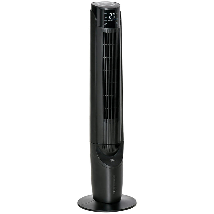 HOMCOM Luftkühler Turmventilator mit Wasserkühlung Luftbefeuchtung 60W leise Standventilator mit 12h