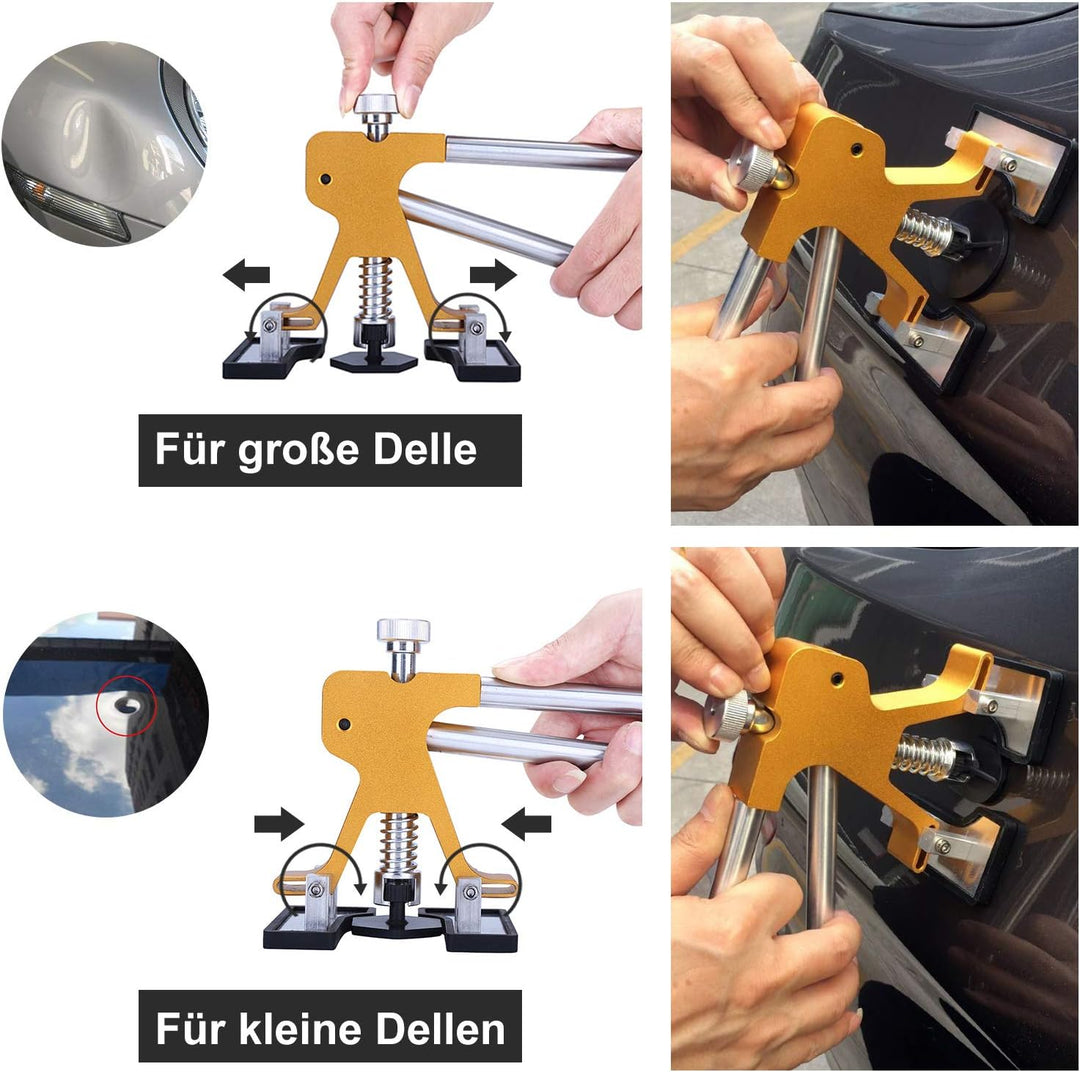 Manelord Dellen Reparatur Ausbeulwerkzeug Lackfreies Dent Puller Set, Dellen Reparaturset, Auto Pain