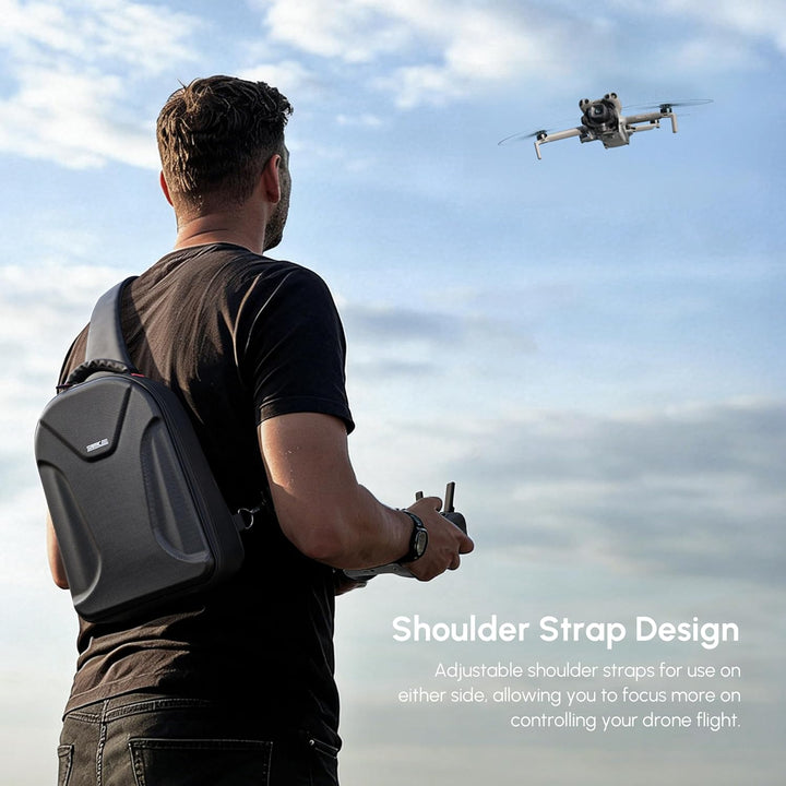 STARTRC Tasche für DJI Mini 5 Pro, Wasserdichter Hartschalen-Rucksack mit Mini 5/4/3pro Drohne, RC 2
