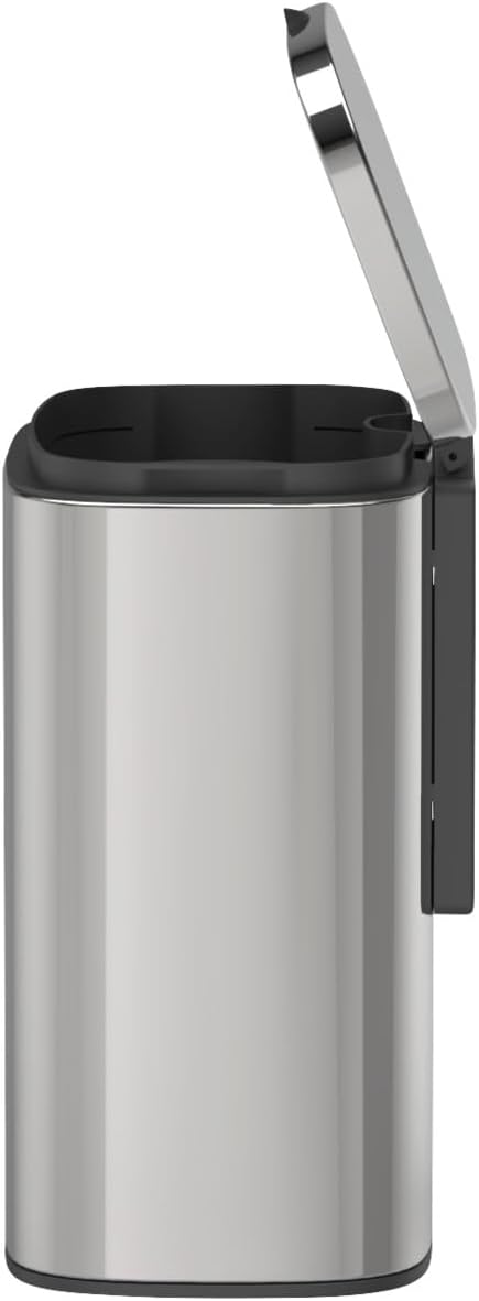 WENKO Wand-Kosmetikeimer Sare 5 Liter, Mülleimer mit Deckel und Easy-Close Absenkautomatik, Badezimm