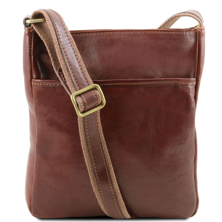 Tuscany Leather Jason Praktische Umhängetasche aus Leder Braun, Braun