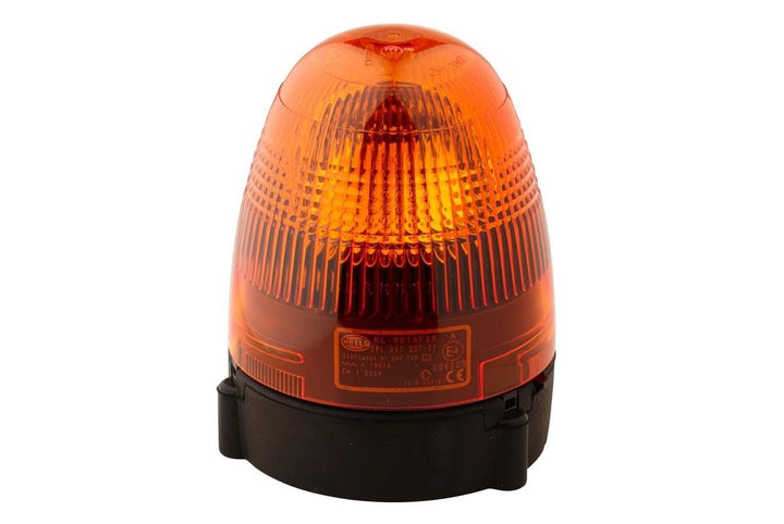 HELLA - Halogen-Rundumkennleuchte - KL Rotafix - 24V - Gelb - Anbau/geschraubt - Stecker: Flachsteck