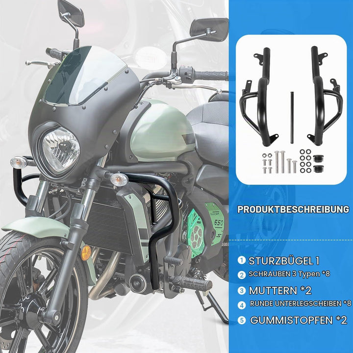 Motorrad Sturzbügel Motorschutz für Vulcan S 650 VN650 EN650 2015 2016 2017 2018 2019 2020 2021 2022