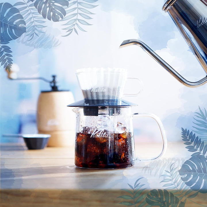 Kalita Wave Pour Over Coffee Driper, Grösse 185 °, für 160-26 Unzen, Single Cup Maker, hitzebeständi