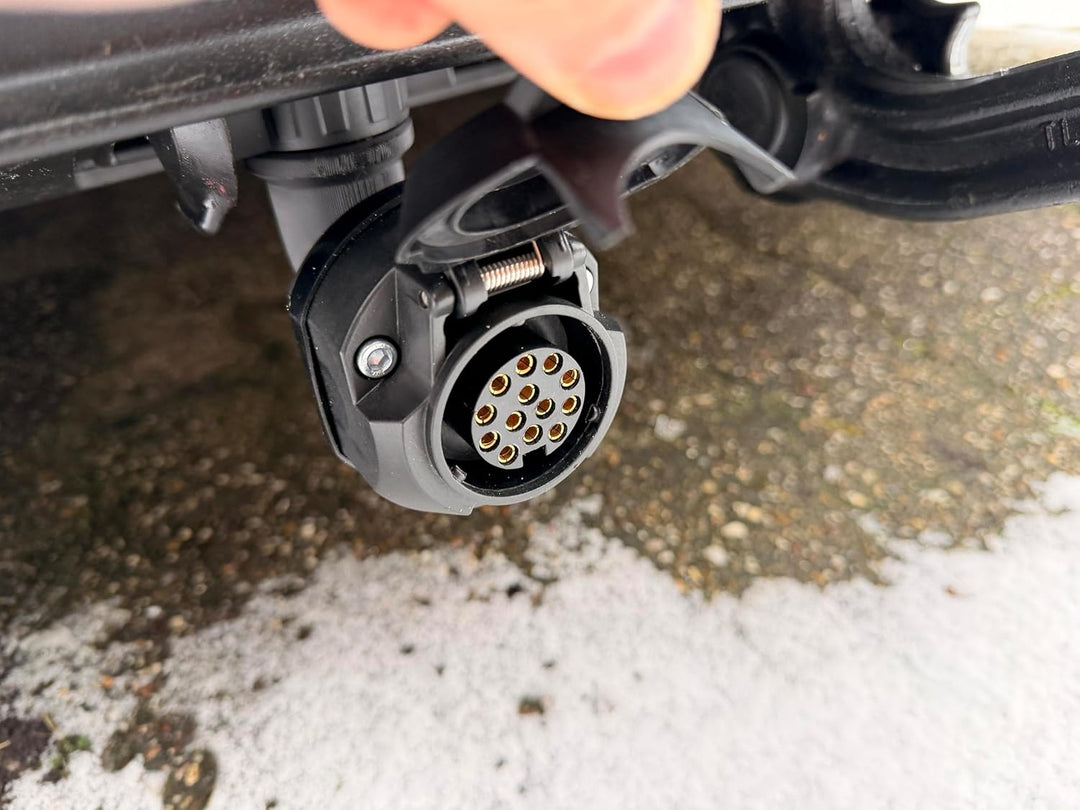 13-Pin Anhängersteckdosen-Adapter, 90° Winkel, 13-polig, Anhängerkupplung Verlängerung, kompatibel f