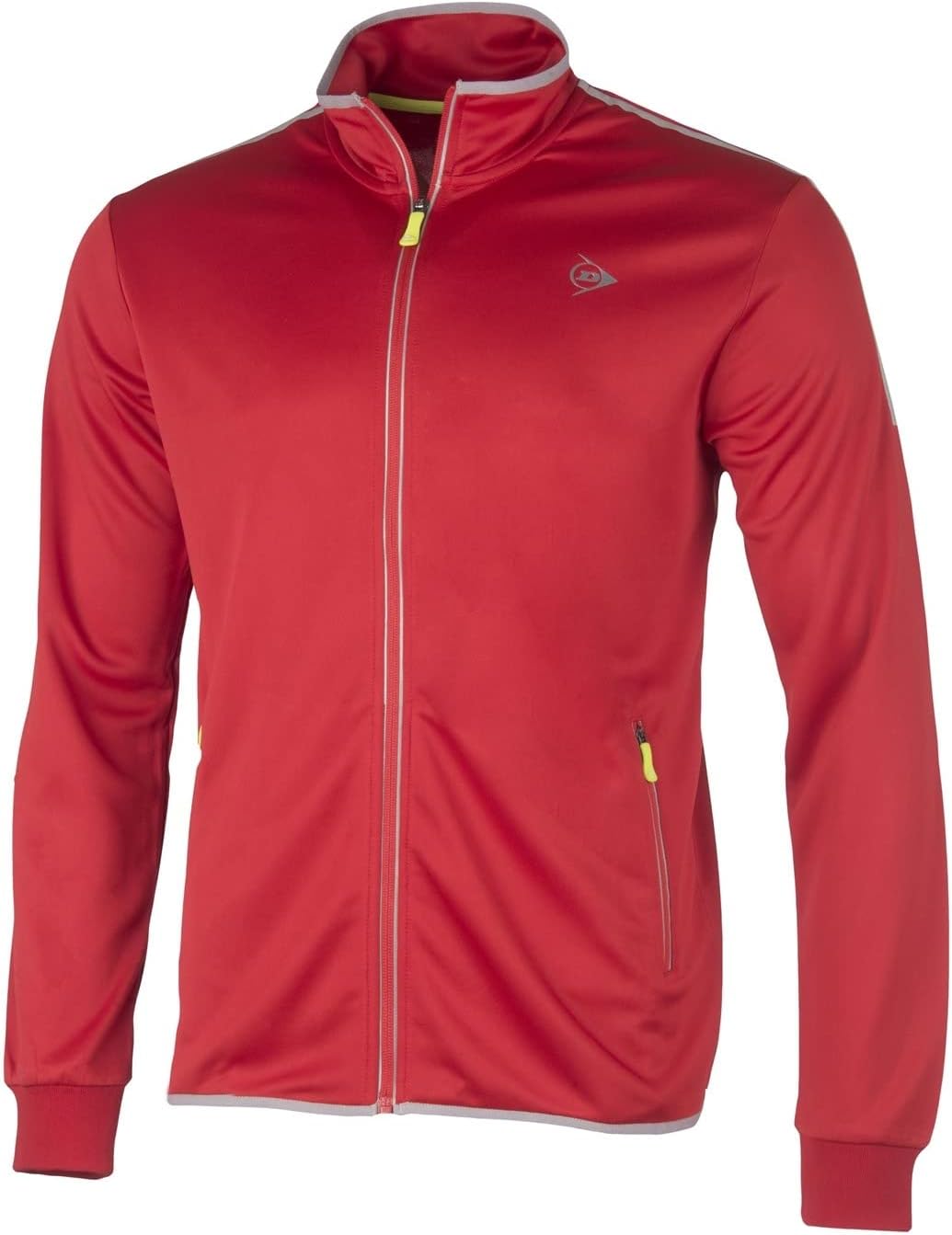 DUNLOP Herren Sport Tennis Traininsjacke – Club Line, Knitted Jacket Rot S, Rot S