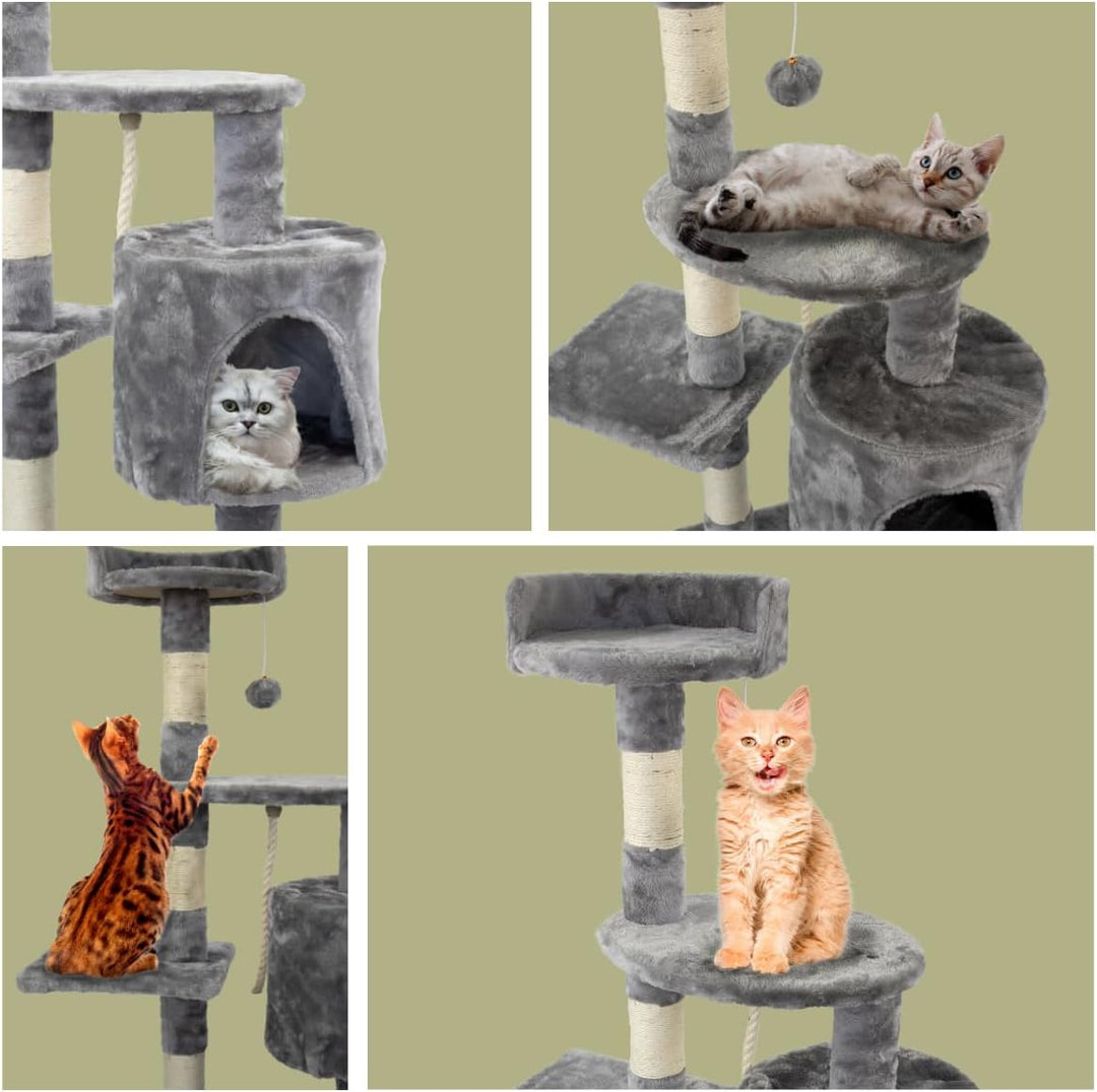Mobiclinic® Pets, Kratzbaum, Modell Silvestre, Europäische Marke, Grösse: Medium, Zum Klettern, 3 Hö