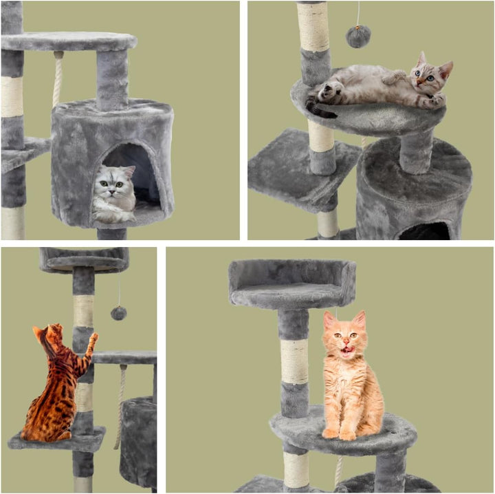 Mobiclinic® Pets, Kratzbaum, Modell Silvestre, Europäische Marke, Grösse: Medium, Zum Klettern, 3 Hö