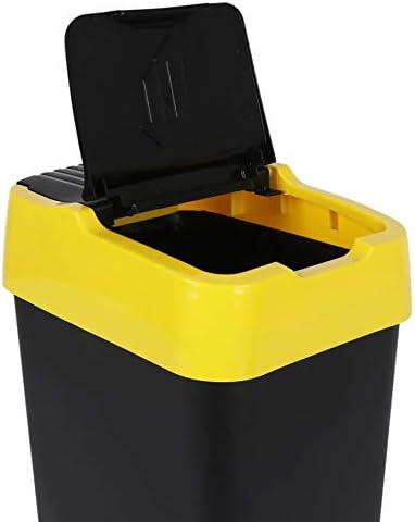 Spetebo Abfalleimer mit Schwingdeckel - 18 L - Mülleimer Abfallsammler Abfallbehälter 18 Liter, 18 L