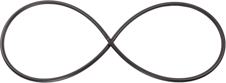 Hoopomania Faltbarer Hula Hoop Rohling, 25mm Rohr, schwarz/Weiss Ø 90-140cm Ø100cm Schwarz, Ø100cm S