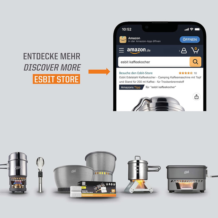 Esbit Edelstahl Kaffeekocher Silber, Silber