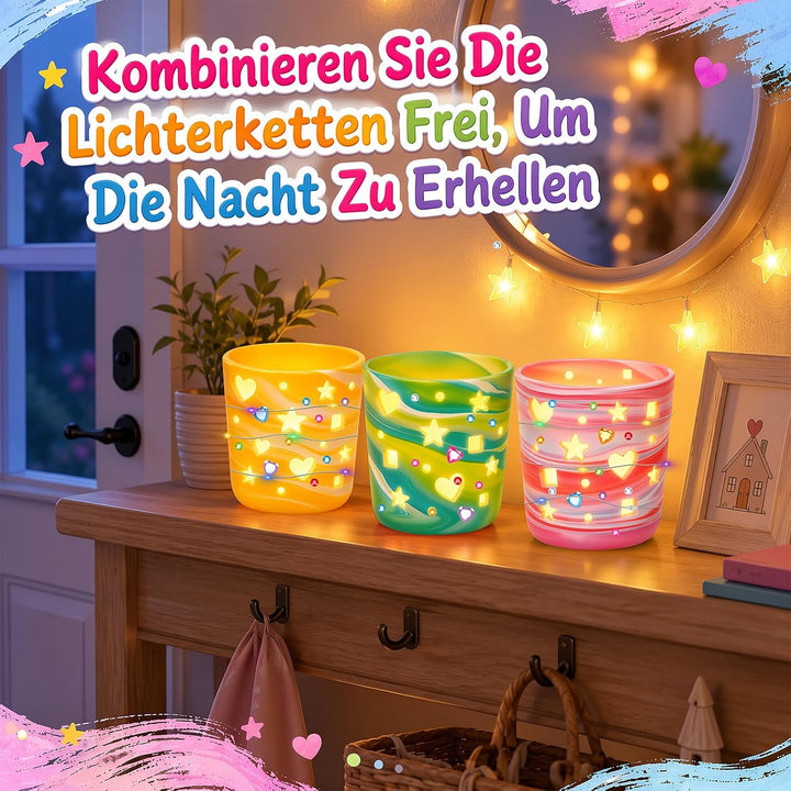 34 Teile DIY Tonlampen Set Bastelset Erwachsene
