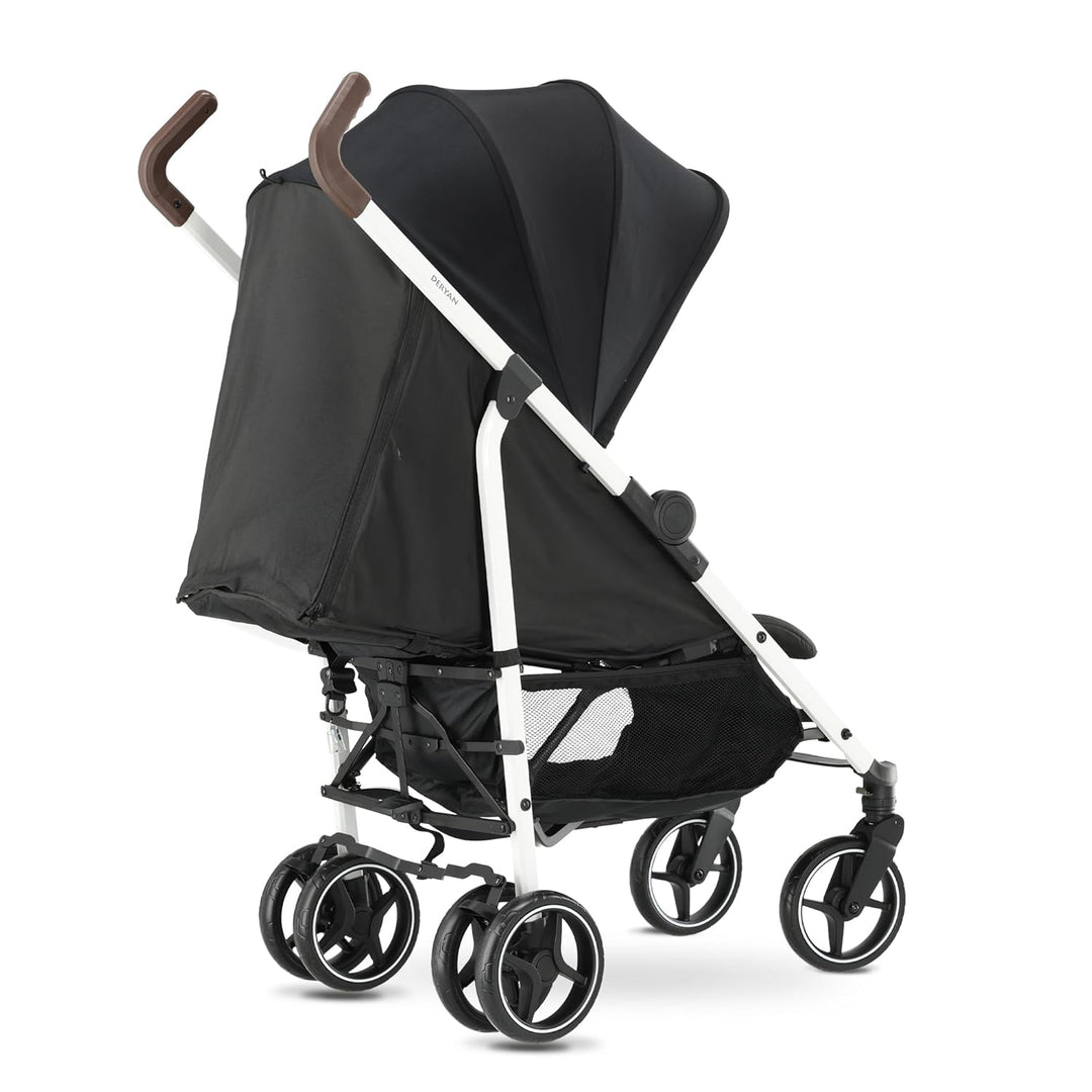 Deryan Bobbie Kinderwagen, Liegebuggy, Sportwagen, Leicht - 8,5kg, Drehbare Vorderräder, Verstellbar