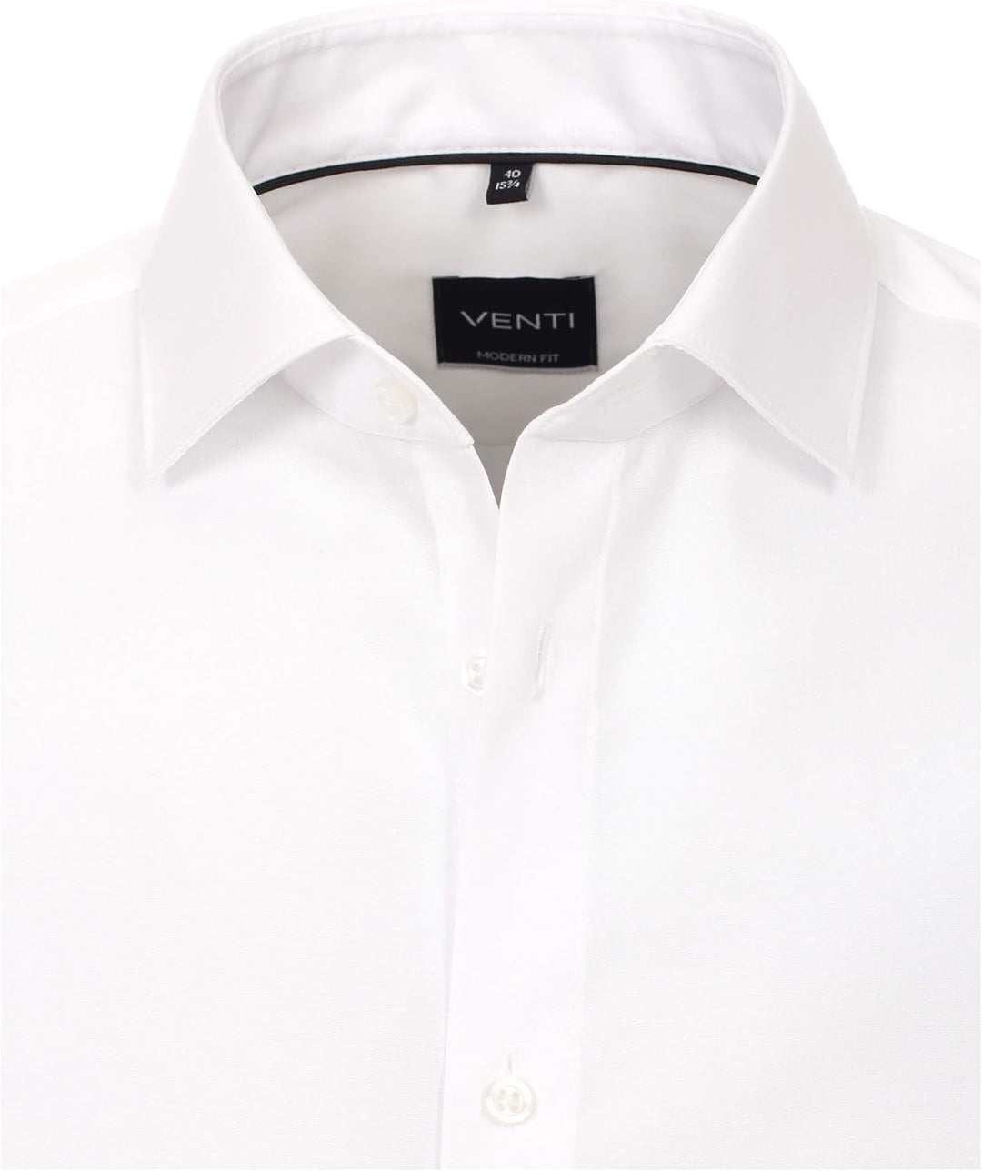 Venti Herren Popeline Hemd uninah 001980 Modern Fit 36 Schneeweiss, 36 Schneeweiß