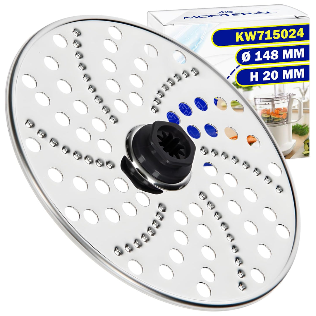 MONTERAL Raspelscheibe für Küchenmaschine mit dem Originalcode KW715024 für Kenwood - Garantie 10 Ja