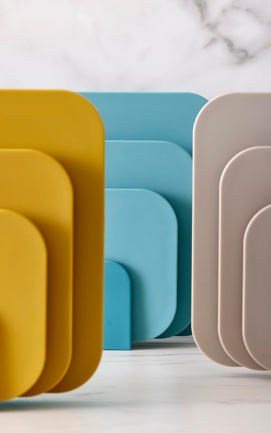 Rosti Choptima Schneidebrett Set mit Halter/Ständer, Küchenbrett, Brotschneidebrett & Servierbrett,